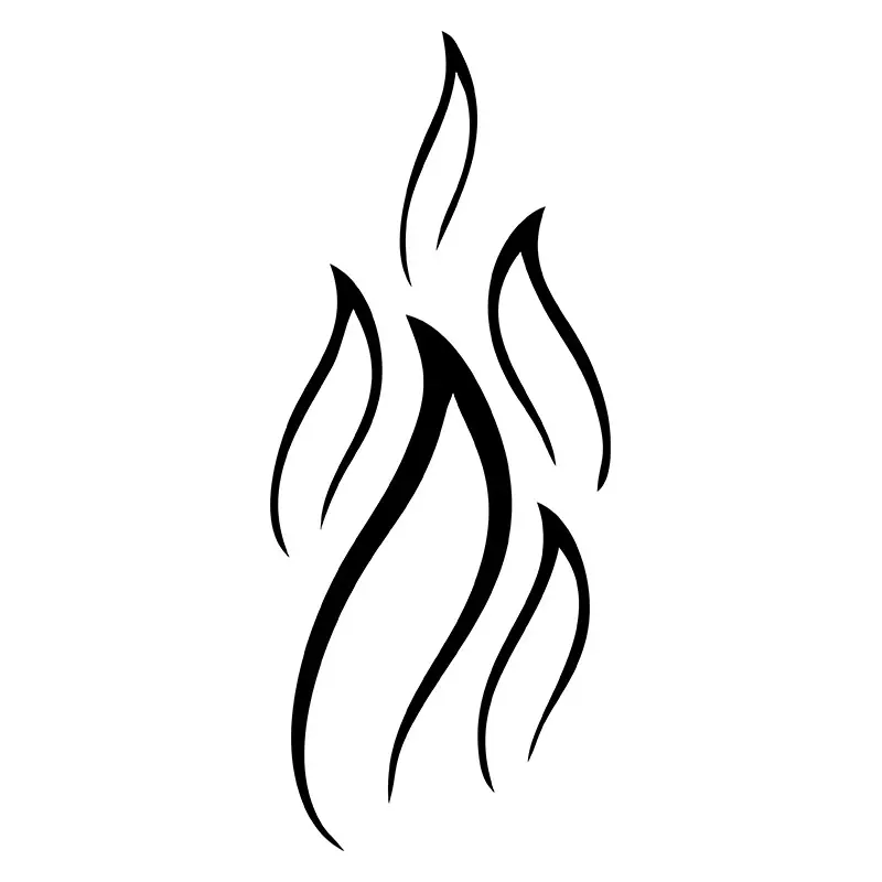 Campfire Flame Silhouette Art