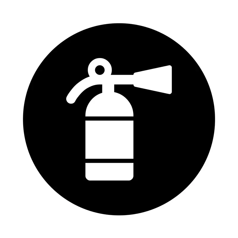 Fire Extinguisher Silhouette Art