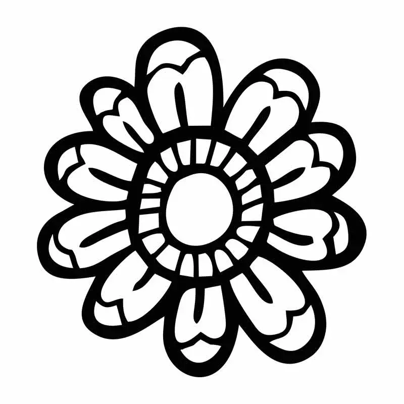Blanket Sunflower Silhouette Art
