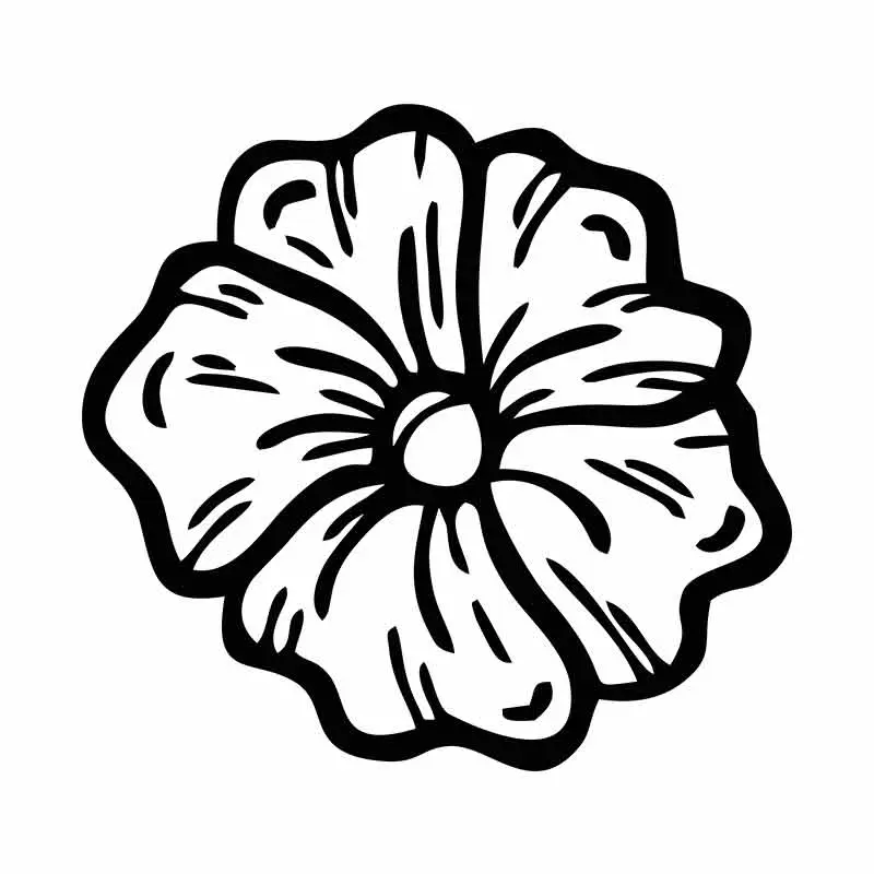 Morning Glory Flower Silhouette Art