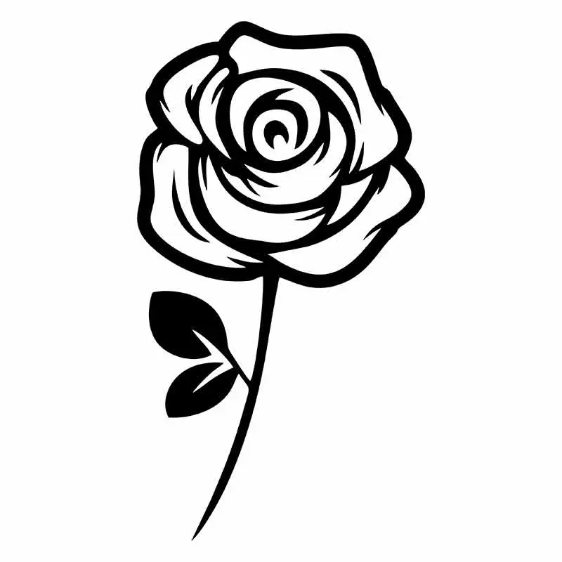 Sunsprite Rose Silhouette Art