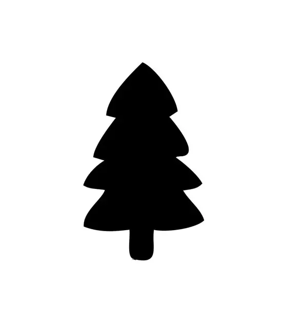 Towering Pine Tree Silhouette Art