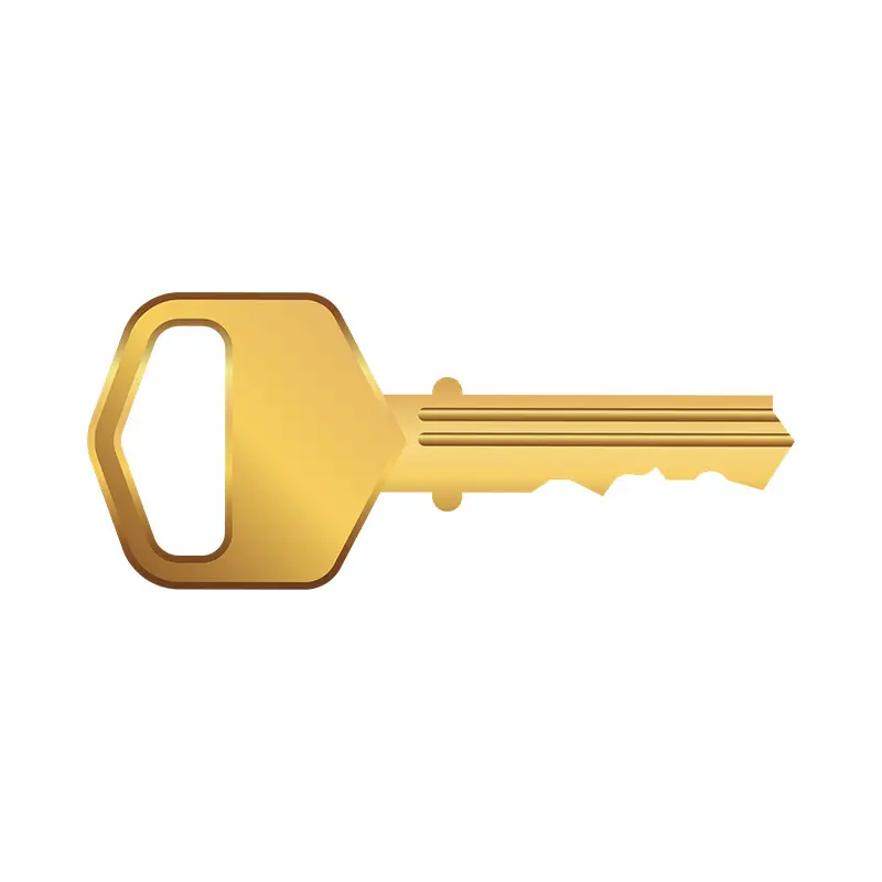 Modern Smart Lock Key Vector Art