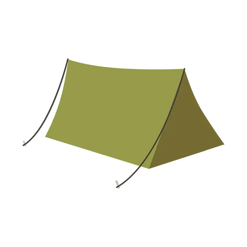 Appealing Military Tent Vector Art