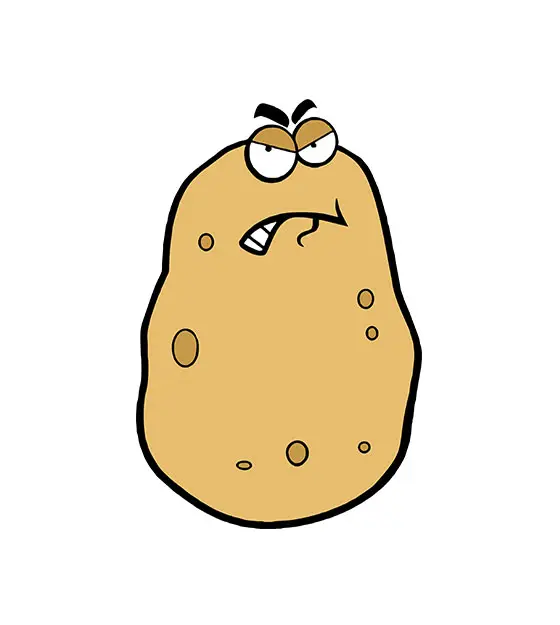 Angry Potato Vector