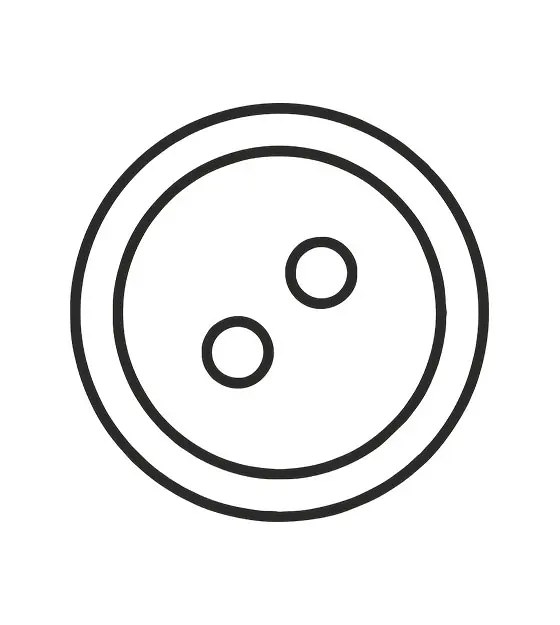 Shirt Button Stencil