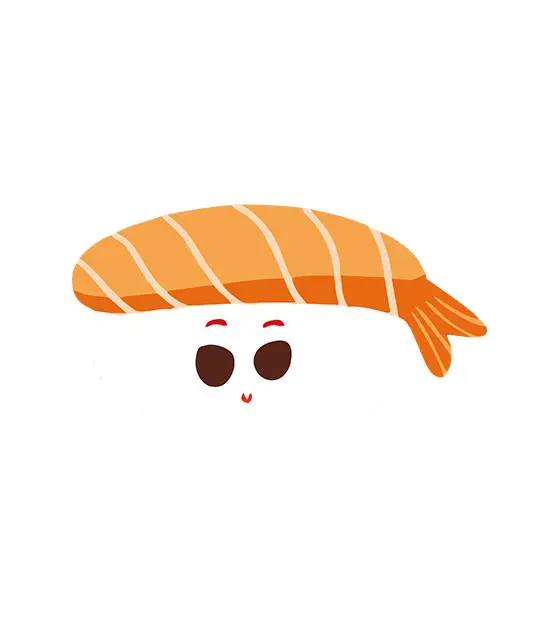 Cute Shrimp Vector