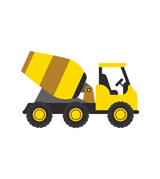 Mixer Truck Vector