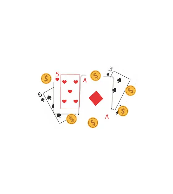 Gambling Cards Vector Art