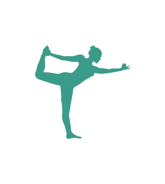 Lord of the Dance Pose Yoga Vector Art