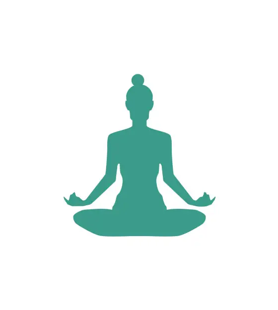 Enchanting Lotus Yoga Position Vector Art