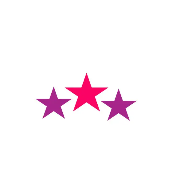 Hot Pink and Purple Star Pattern Vector Art