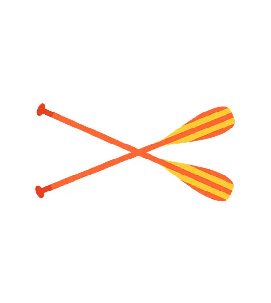 Boat Oars Vector Art