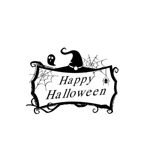 فن ظلال لتهنئة بموسم Halloween سعيد