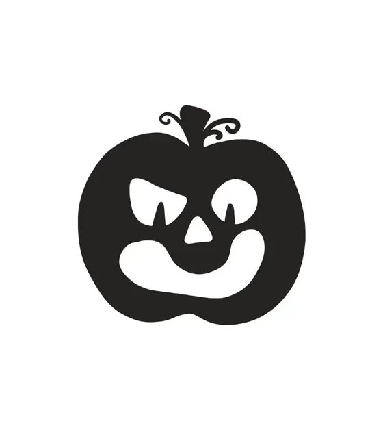 Weary Jack O' Lantern Halloween Silhouette Art