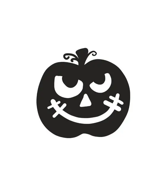 Relieved Halloween Pumpkin Silhouette Art