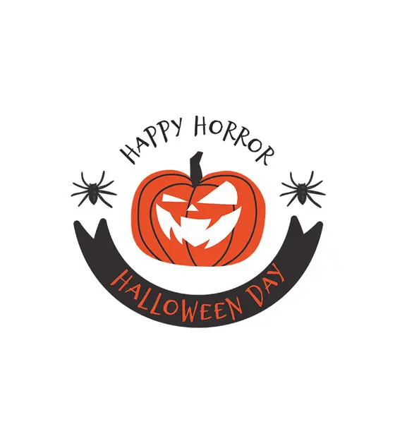 Jack O' Lantern Wishing Happy Halloween Vector Art