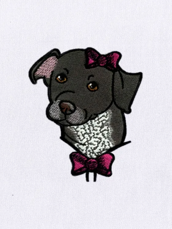 Weimaraner Embroidery Design – Dog Head Embroidery Design