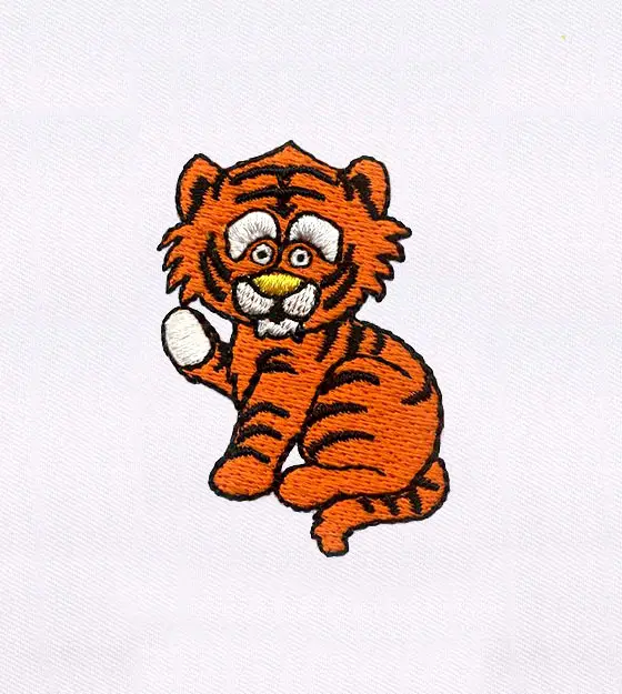 Adorable Baby Tiger Cub Digital Embroidery Design