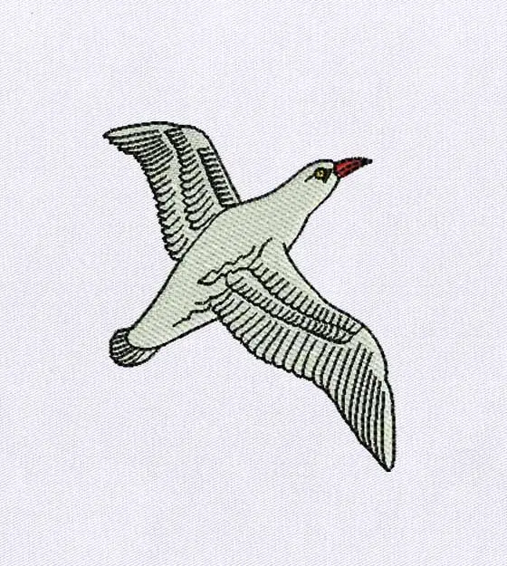 Soaring High Peaceful Dove Embroidery Design