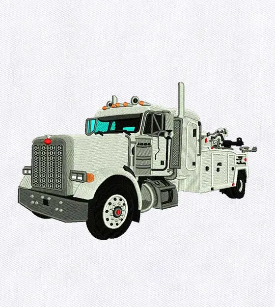 Dominant Heavy Truck Embroidery Design
