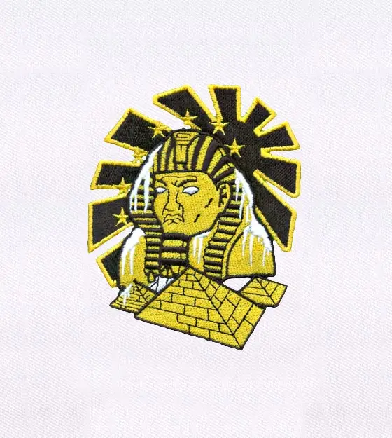Pharaoh and the Great Pyramids Embroidery Design
