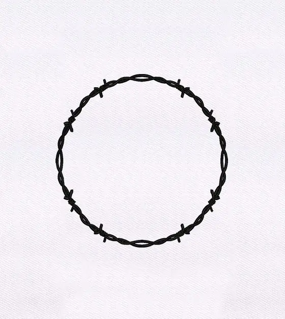 Barbed Wire Circle Quilting Embroidery Design