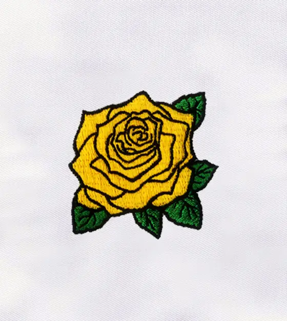 Gorgeous Yellow Flower Embroidery Design