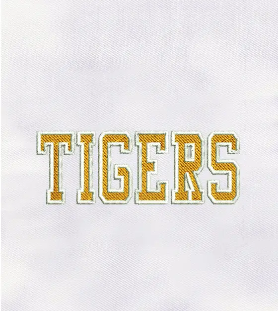 Tigers Saying Machine Embroidery Design