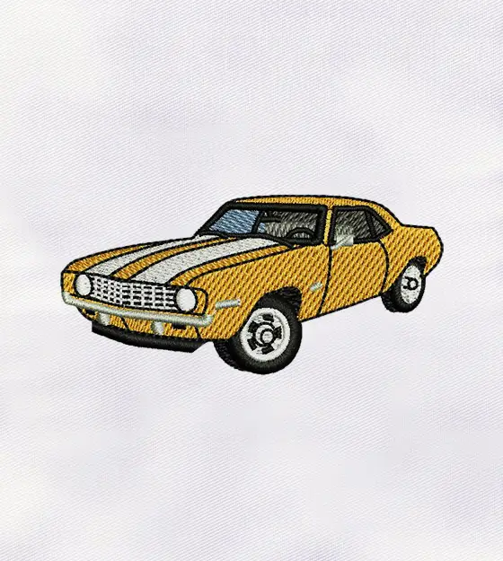 Camaro Car Machine Embroidery Design