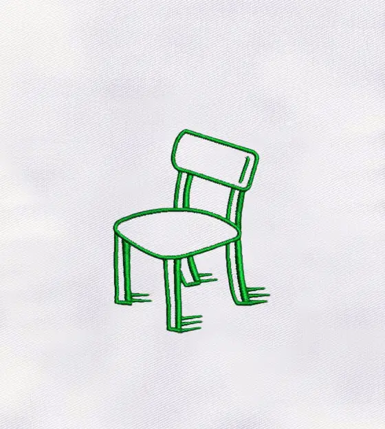 Calm Chair Machine Embroidery Design