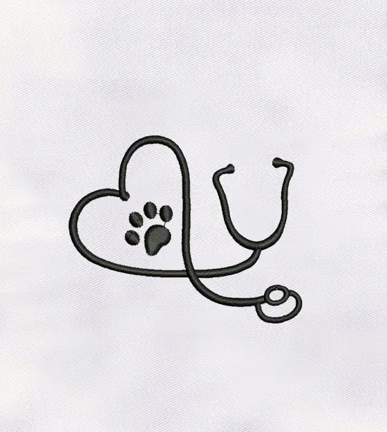 Doctor Stethoscope Machine Embroidery Design