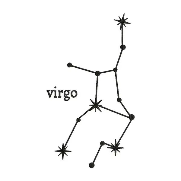 Astrology Star Sign Embroidery Design