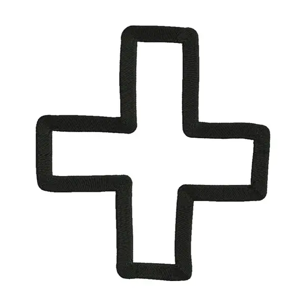 Cross Sign Embroidery Design
