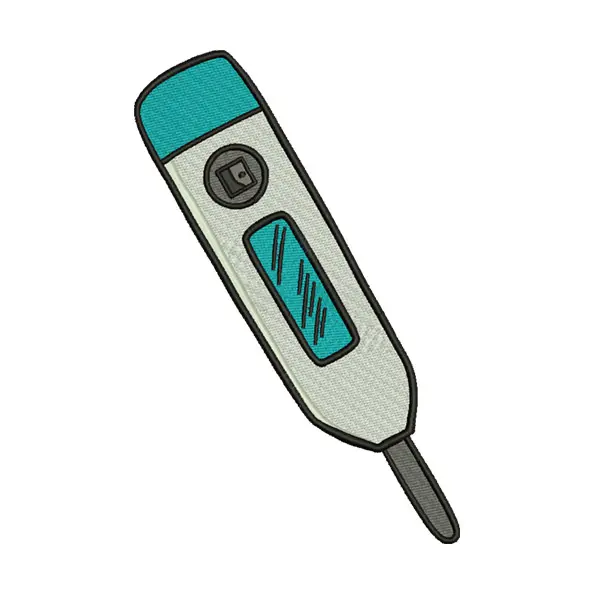 Sea Green Thermometer Embroidery Design