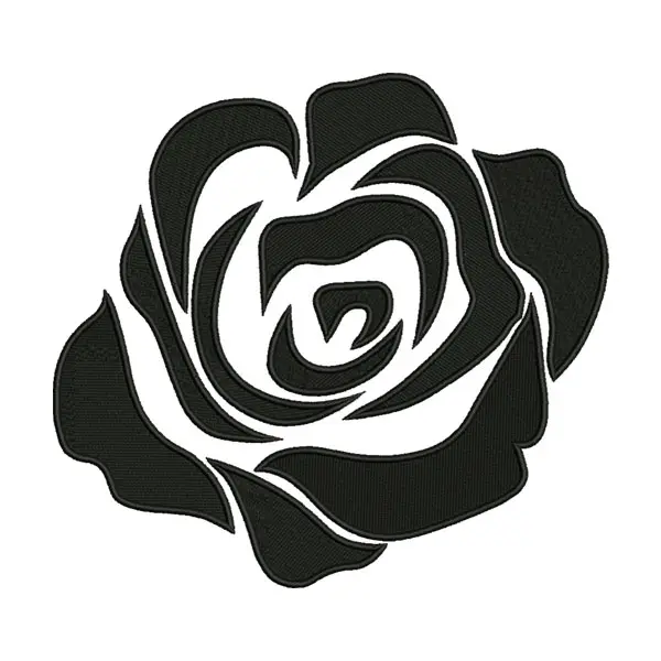 Romantic Rose Flower Embroidery Design