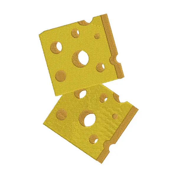 Cheese Slices Embroidery Design