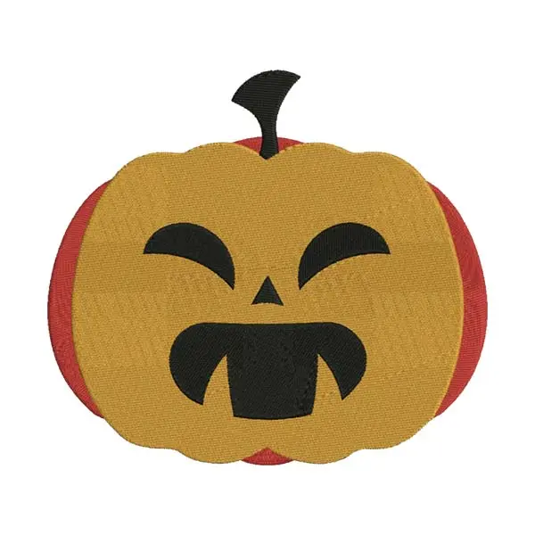 Laughing Jack-O-Lantern Pumpkin Embroidery Design