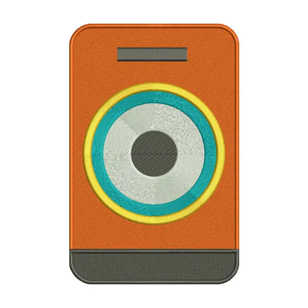 Audio Speaker Embroidery Design