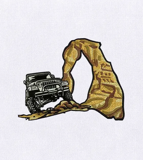 Jeep Off-Road Embroidery Design