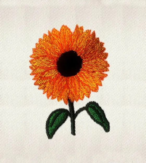 Sunflower Embroidery Design – Realistic Flower Machine Embroidery File