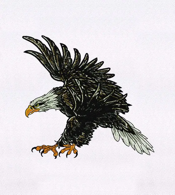 Bald Eagle Embroidery Design