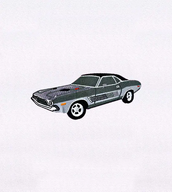 Classic Muscle Car Embroidery Design