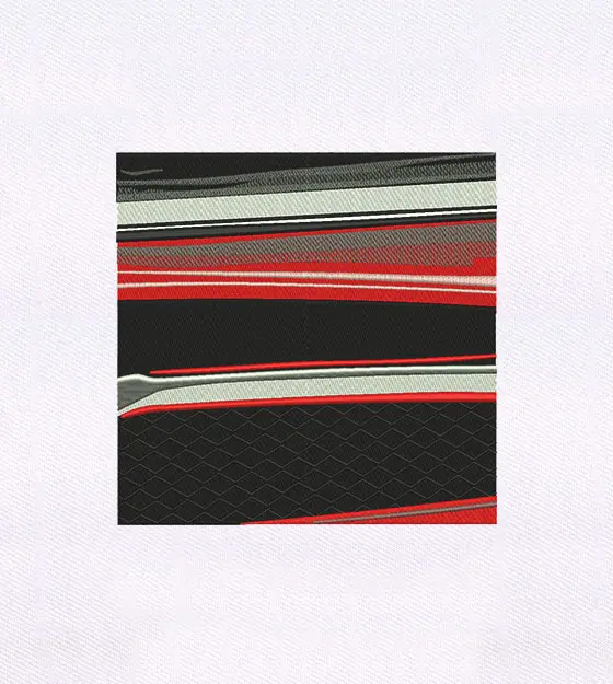 Abstract Quilting Panel Embroidery Design