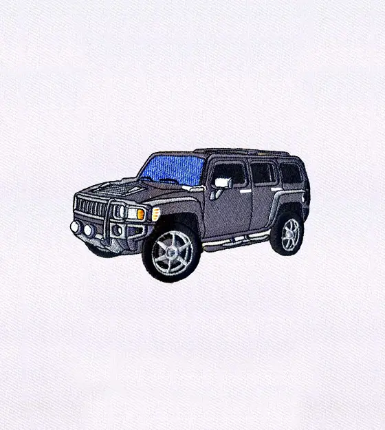 Hummer SUV Embroidery Design