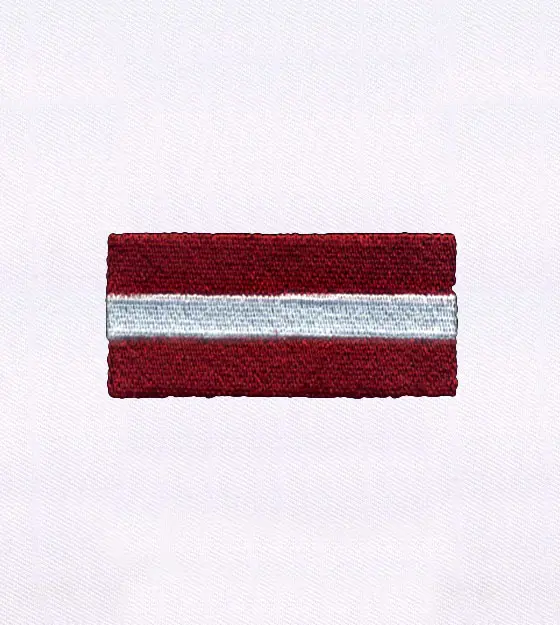 Latvia Flag Embroidery Design