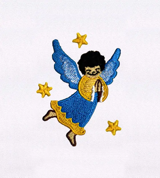 Praying Angel Girl Embroidery Design