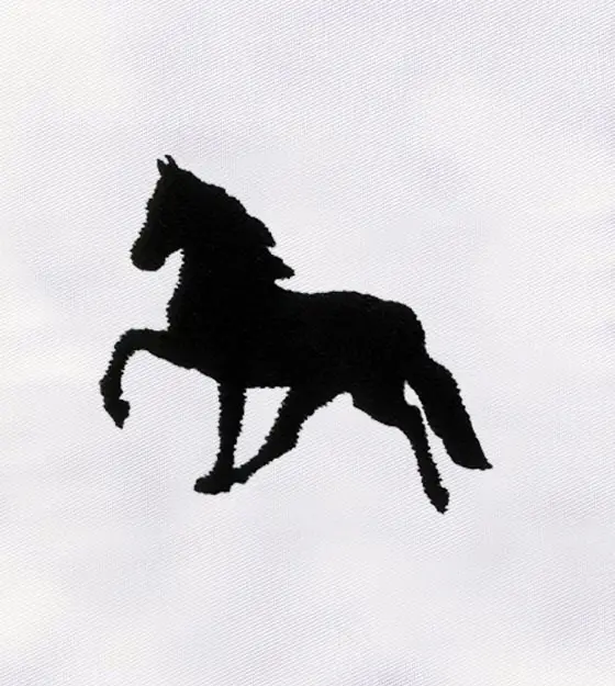 Walking Horse Silhouette Embroidery Design
