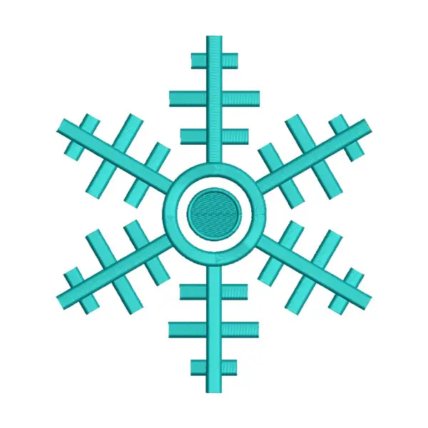 Snowflake Embroidery Design – Winter Pattern Embroidery File