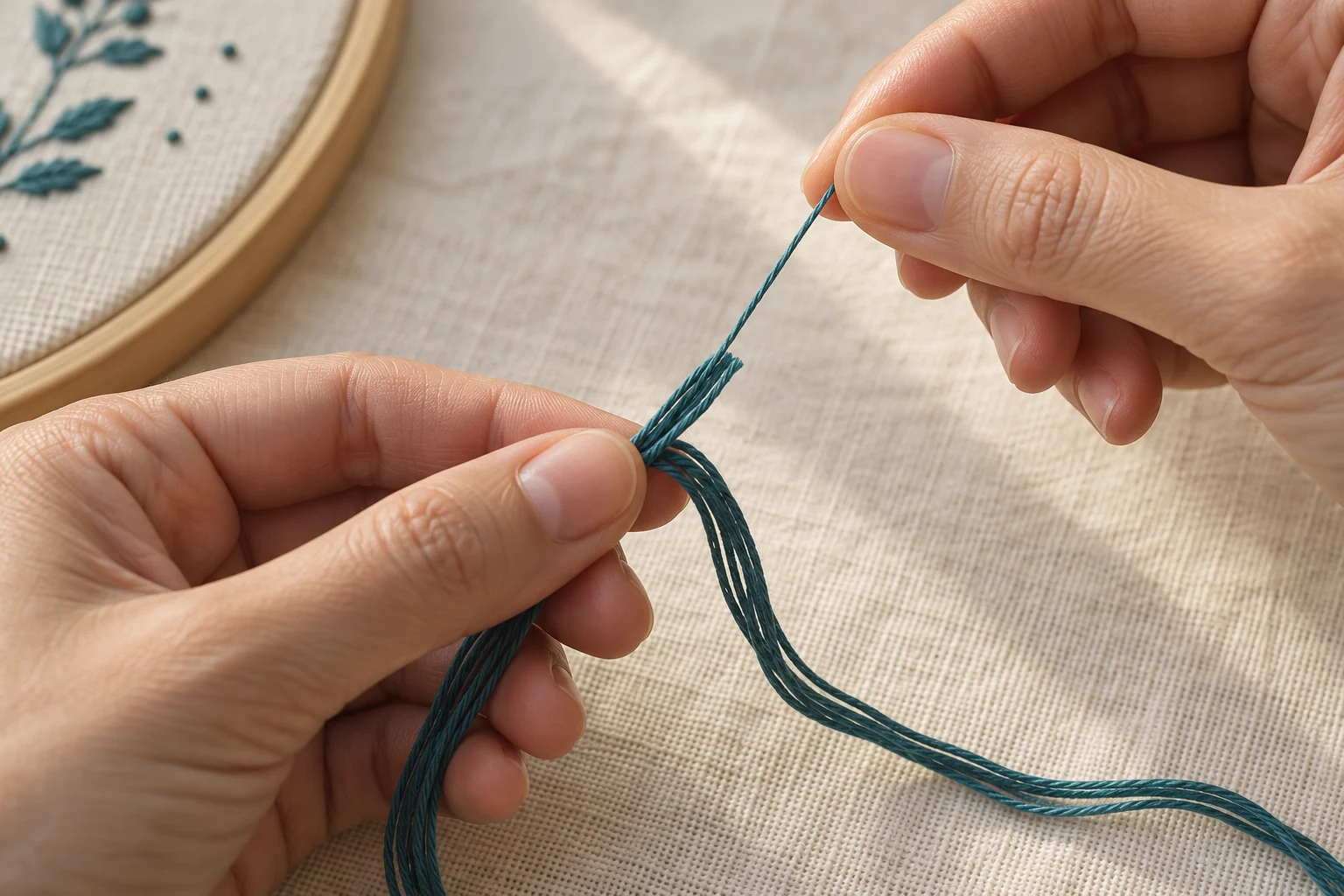 How to Separate Embroidery Floss for Smooth, Even Stitches